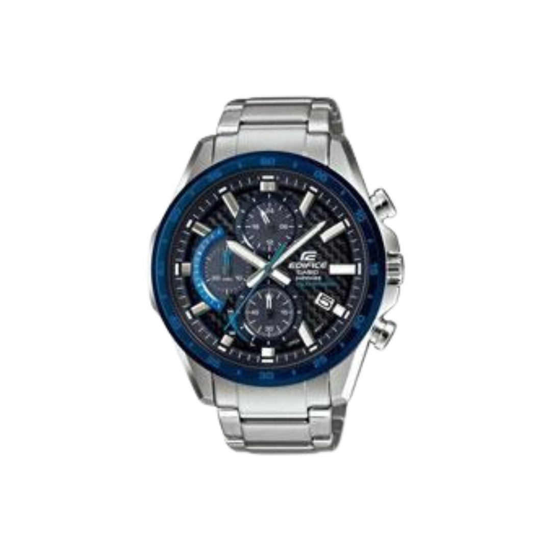 Casio Uhr ChronoSaphirglas,
Edelstahl Armband,
Solarbetrieb